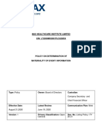 Policy For Determination of Materiality of Events or Information 3df0e6b393