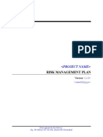 CDC UP Risk Management Plan Template