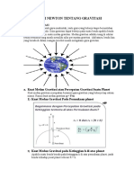 Hukum Newton Tentang Gravitasi