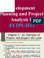 Development Planning and Project Analysis II: ECON-3212