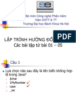 Lập Trình Hướng Đối Tượng Các bài tập từ bài 01 - 05