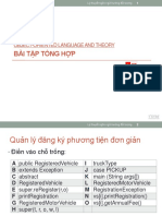 Bài Tập Tổng Hợp: Object-Oriented Language And Theory