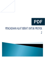 Kuliah 7 PENGADAAN ALAT BERAT UNTUK PROYEK 2