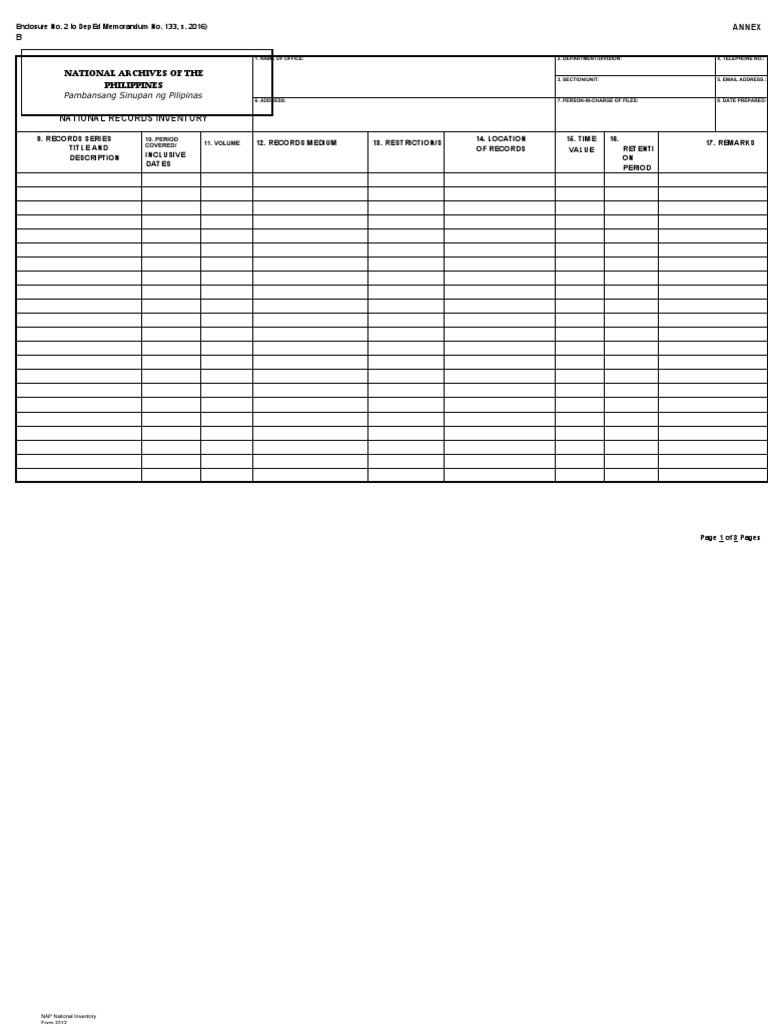 Deped Records Disposition Schedule Pdf Expense Financial Statement