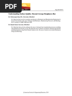 Understanding Surface Quality Beyond Average Roughness Ra