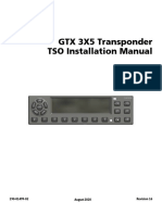 GTX 3X5 Transponder TSO Installation Manual: 190-01499-02 August 2020 Revision 16