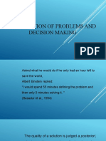 Formulation of Problems and Decision Making
