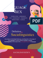 Language and Sex (Sociolinguistics)