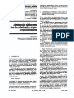 FISCHER, Tânia.Administração Pública como área de conhecimo e ensino -  A trajetória brasileira