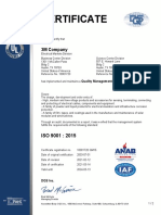 Certificacion 3M ISO9001