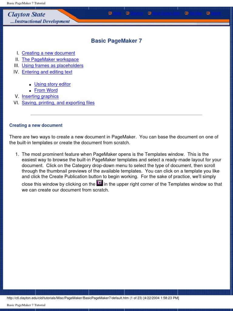 Basic Pagemaker | PDF | Computer File | Page Layout