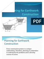 Planning Earthwork Construction
