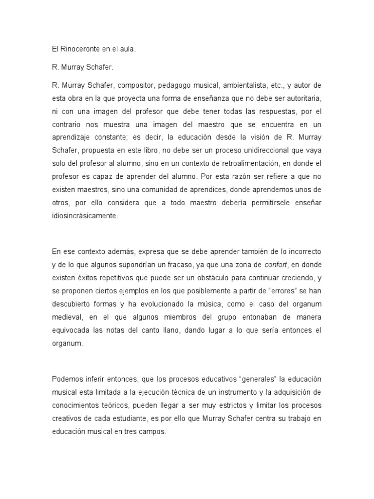 R. Murray Schafer | PDF