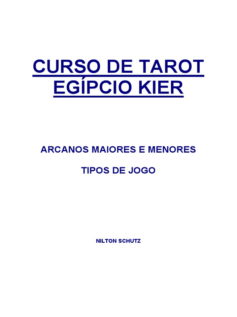 Curso de Tarot Egipcio Kier Arcanos Maio | PDF | Tarô | Astrologia