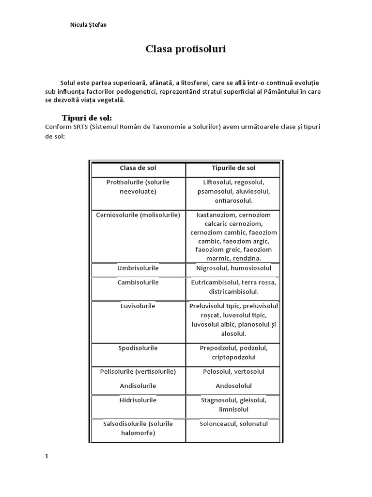 Clasa Protisoluri | PDF