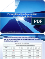 6 Teknik Pengambilan Keputusan Kondisi Tidak Pasti