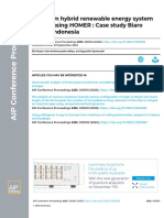 Optimum Hybrid Renewable Energy System Design Using HOMER: Case Study Biaro Island, Indonesia