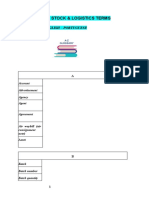 Glossary of Logistics Terms