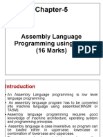 Chapter-5: Assembly Language Programming Using 8086 (16 Marks)