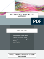4 - Hydrostatic Forces On Surfaces