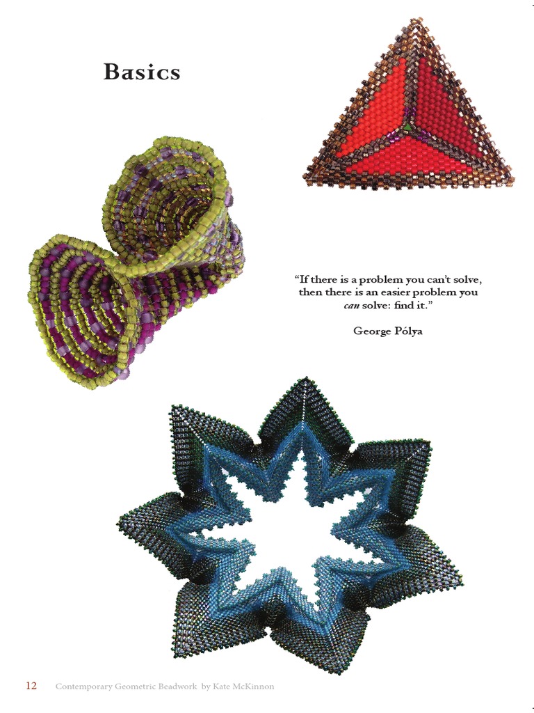 Beginner's Guide to Geometric Beadwork | PDF | Beadwork | Bead
