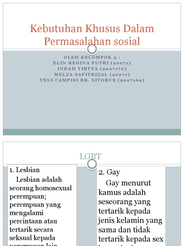 Kebutuhan Khusus Dalam Permasalahan Sosial Pdf