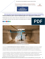 Boas Práticas para Impermeabilização em Espaços Confinados - AECweb