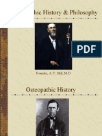 Osteopathic History & Philosophy: Founder, A. T. Still, M.D