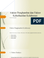 Faktor Penghambat Dan Faktor Keberhasilan Kolaborasi