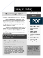 Brynes - Guide For Writing History