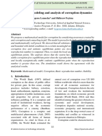 Mathematical Modeling and Analysis of Corruption Dynamics