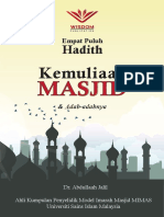 40 Hadith Kemuliaan Masjid Dan Adab Adabnya