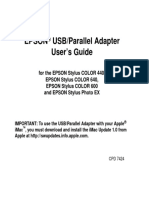 Epson USB/Parallel Adapter User's Guide