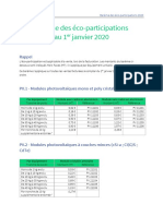 Soren - Barème Des Éco-Participations 2020