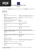 Anil Khanna'S Academy of Law Test 27: Marking Scheme