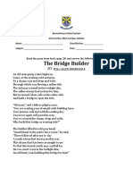 Bridge Poem & Worksheet (Class VII)