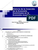 Historia de la Inserción de la Economía Dominicana