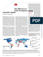 Relationship of Gender Differences in Preferences To Economic Development and Gender Equality