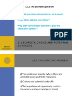 1.1 Scarcity, Choice and Potential Conflicts