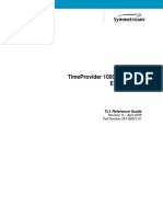 Timeprovider 1000 and 1100 Edge Clock: Tl1 Reference Guide