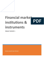 Financial Market, Institutions & Instruments: Project Report 1