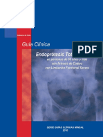 Endoprótesis Para Artrósis de Cadera 65 Años y Más