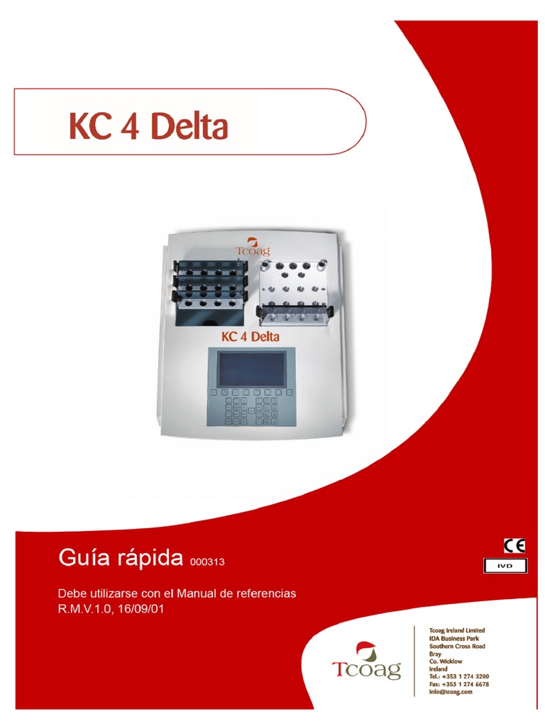 Guía Rápida del Analizador KC4 Delta | PDF | Fluidos corporales ...