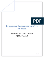 Integrated Report For The City of Mesa-2