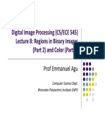 Digital Image Processing (CS/ECE 545) Lecture 8: Regions in Binary Images and Color