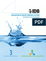 Evaluation of Water Pumping Systems Energy Efficiency Assessment Manual