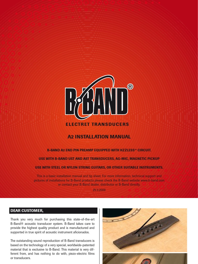 B Band Manual Guitars Microphone