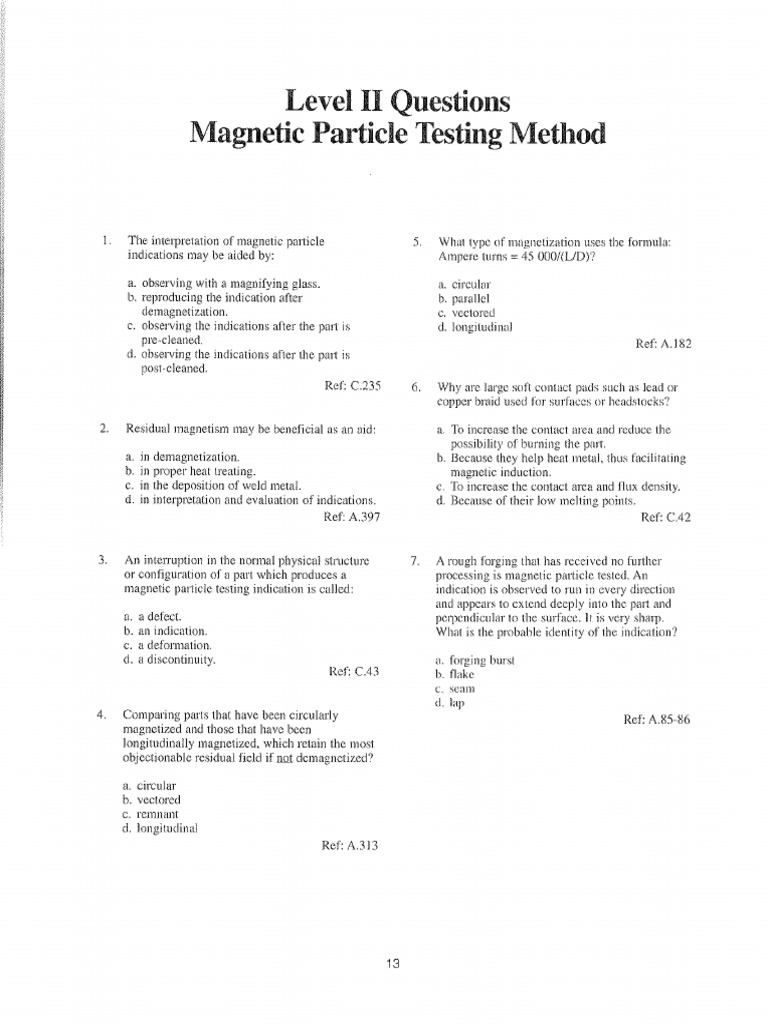 Particle Testing Q&A Level II PDF