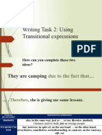 Writing Task 2: Using Transitional Expressions