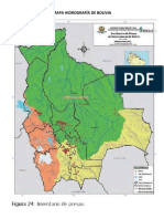 Mapa Hidrografía de Bolivia